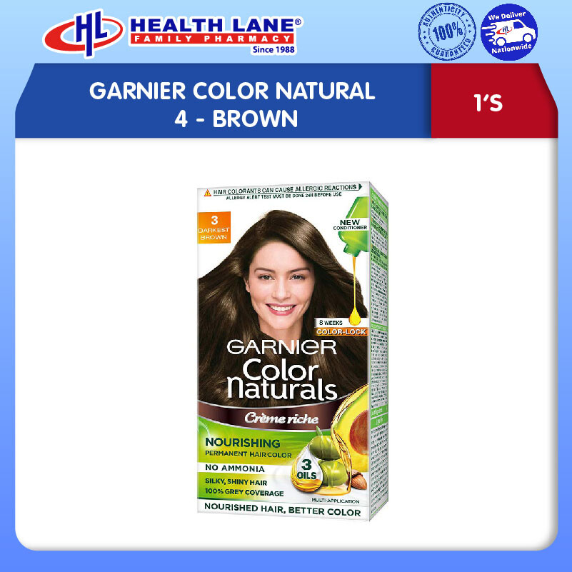 GARNIER COLOR NATURAL 4- BROWN